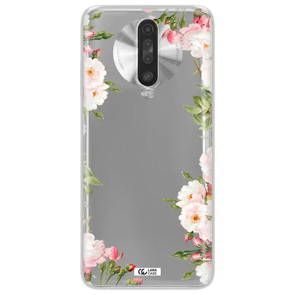 Watercolor Floral Frame Xiaomi Redmi K30 Clear TPU Case