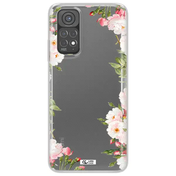 Watercolor Floral Frame Xiaomi Redmi Note 11 Clear TPU Case