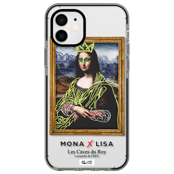 Monalisa Pop Art Apple iPhone 11 impact black border Case