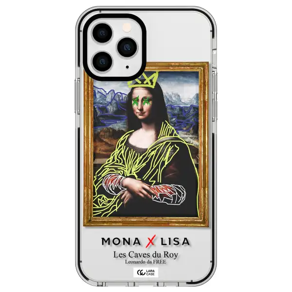 Monalisa Pop Art Apple iPhone 11 pro impact black border Case
