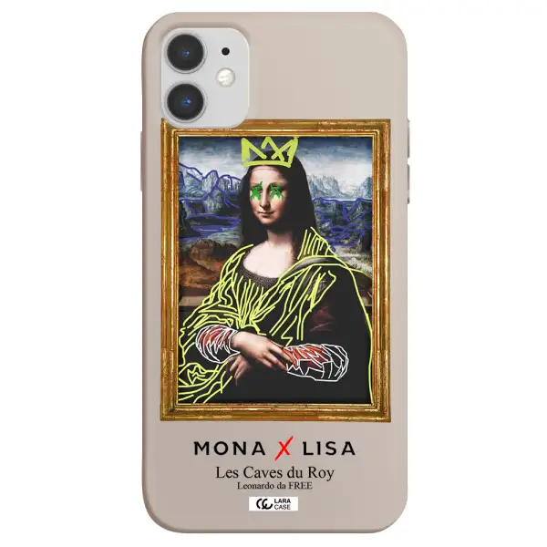 Monalisa Pop Art Apple iPhone 11 Silicone Stone Case