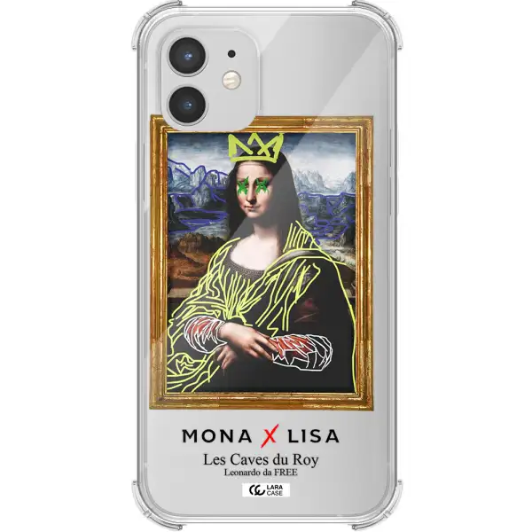 Monalisa Pop Art Apple iPhone 12 Clear PC Case