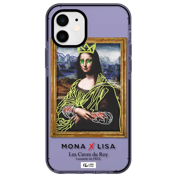 Monalisa Pop Art Apple iPhone 12 impact Lilac Case
