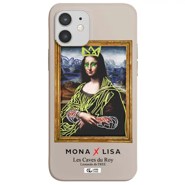 Monalisa Pop Art Apple iPhone 12 mini Silicone Stone Case