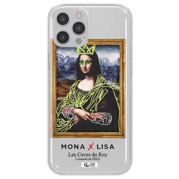 Monalisa Pop Art Apple iPhone 12 pro Clear TPU Case