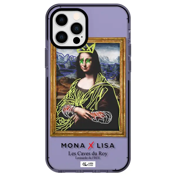 Monalisa Pop Art Apple iPhone 12 pro impact Lilac Case
