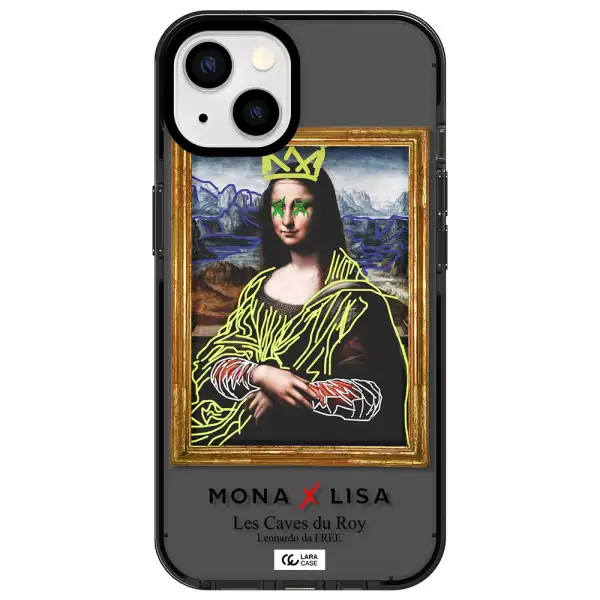 Monalisa Pop Art Apple iPhone 13 impact Smoke Black Case