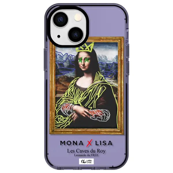 Monalisa Pop Art Apple iPhone 13 mini impact Lilac Case