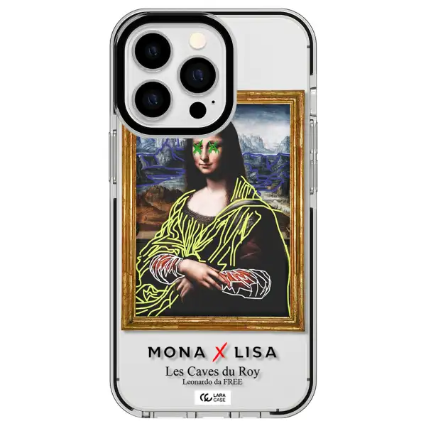 Monalisa Pop Art Apple iPhone 13 Pro impact black border Case