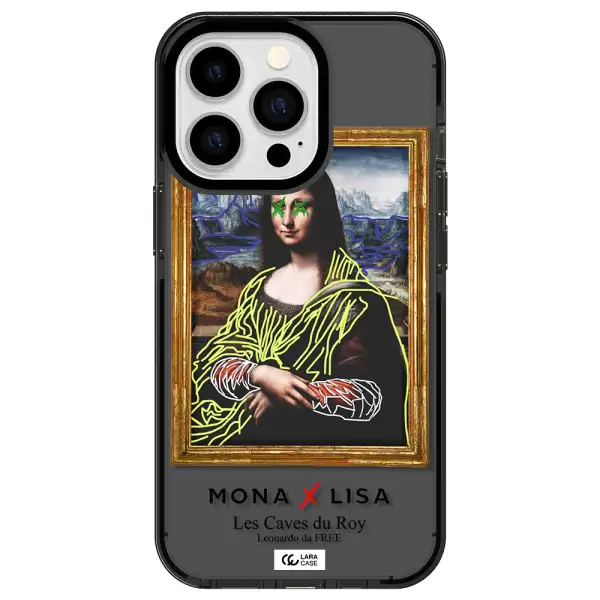 Monalisa Pop Art Apple iPhone 13 Pro impact Smoke Black Case