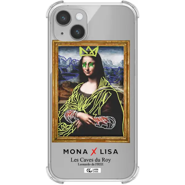 Monalisa Pop Art Apple iPhone 14 Clear PC Case
