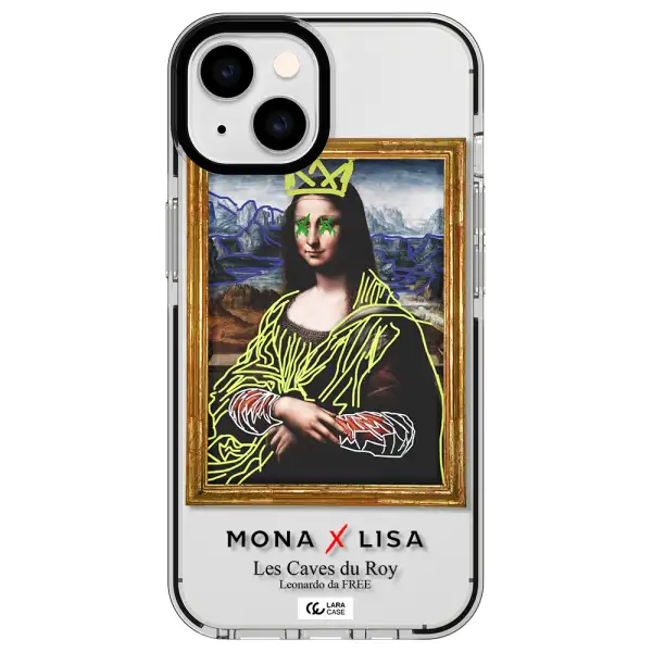 Monalisa Pop Art Apple iPhone 14 impact black border Case