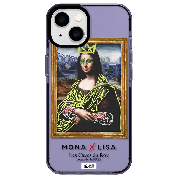 Monalisa Pop Art Apple iPhone 14 impact Lilac Case