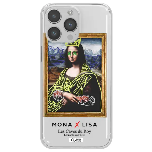 Monalisa Pop Art Apple iPhone 14 pro Clear TPU Case