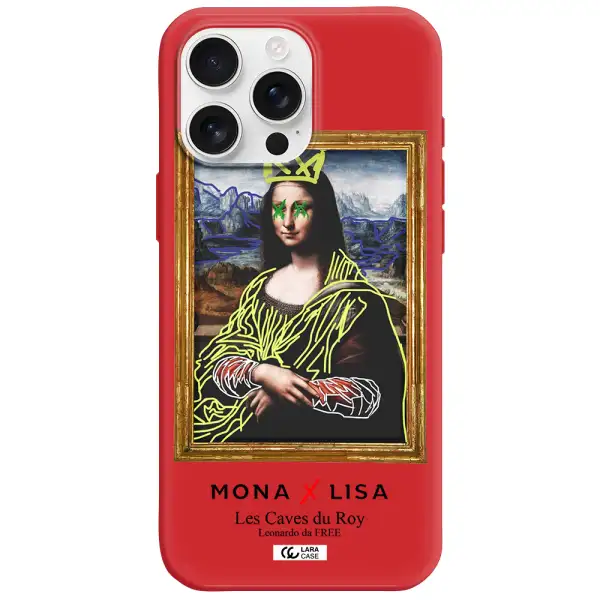 Monalisa Pop Art Apple Iphone 16 Pro Max Silicone Stone Case