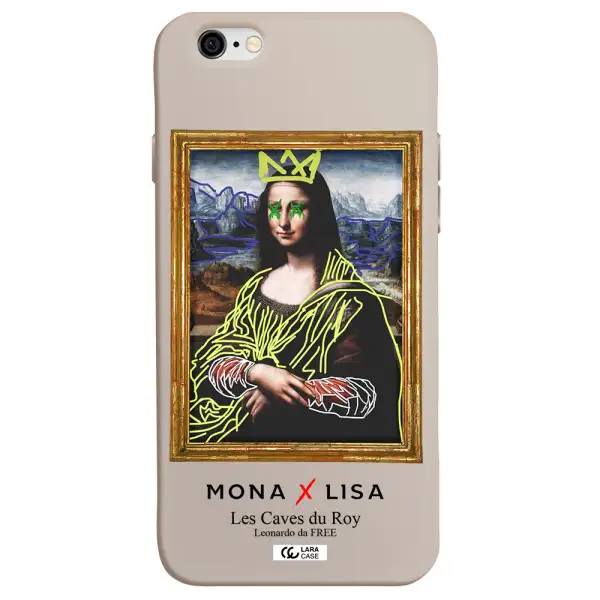 Monalisa Pop Art Apple iPhone 6 Silicone Stone Case