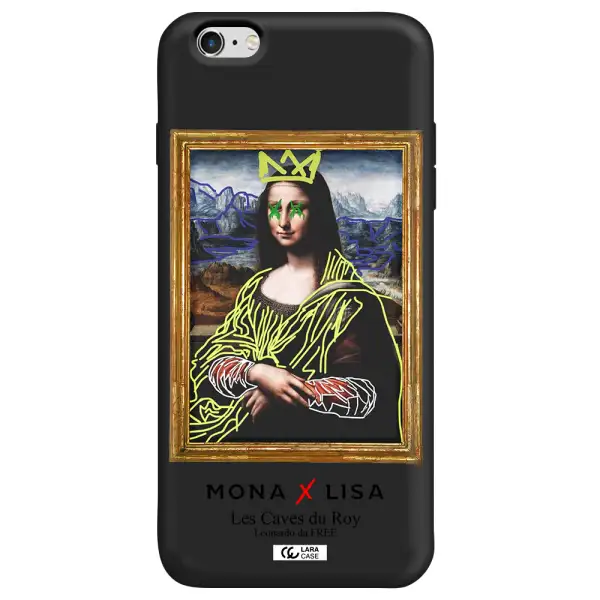 Monalisa Pop Art Apple iPhone 6S Silicone black Case