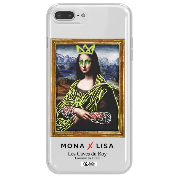 Monalisa Pop Art Apple iPhone 8 plus Clear TPU Case