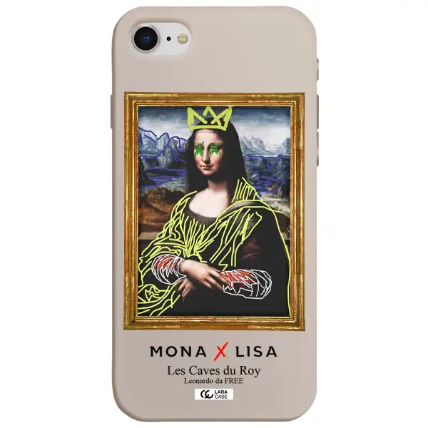 Monalisa Pop Art Apple iPhone se 2020 Silicone Stone Case