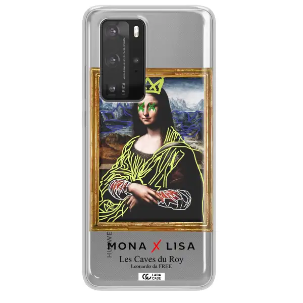 Monalisa Pop Art Huawei P40 Pro Clear TPU Case