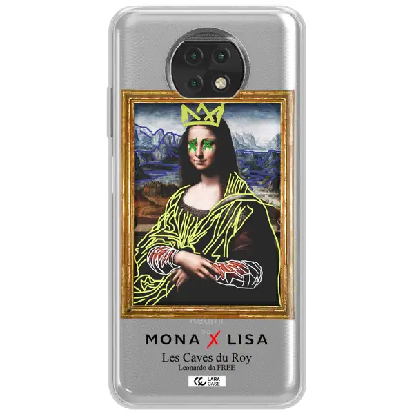 Monalisa Pop Art Xiaomi Redmi Note 9T Clear Tpu Case