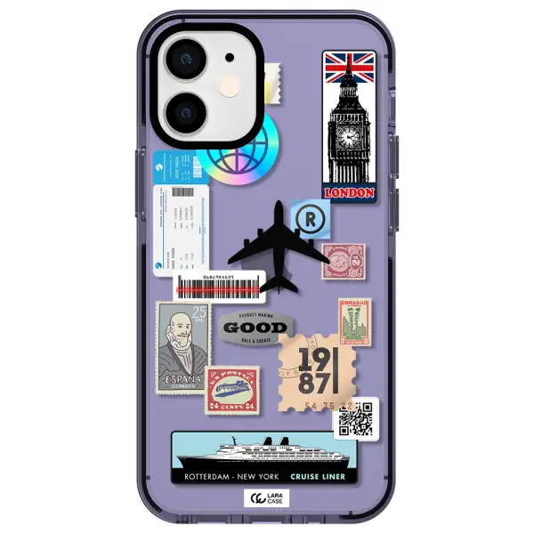 Stamp Stickers Apple iPhone 12 mini impact Lilac Case