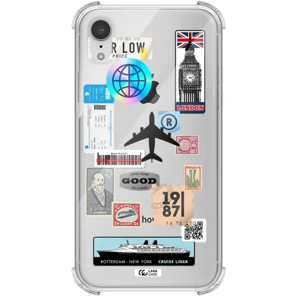 Stamp Stickers Apple iPhone XR Clear PC Case