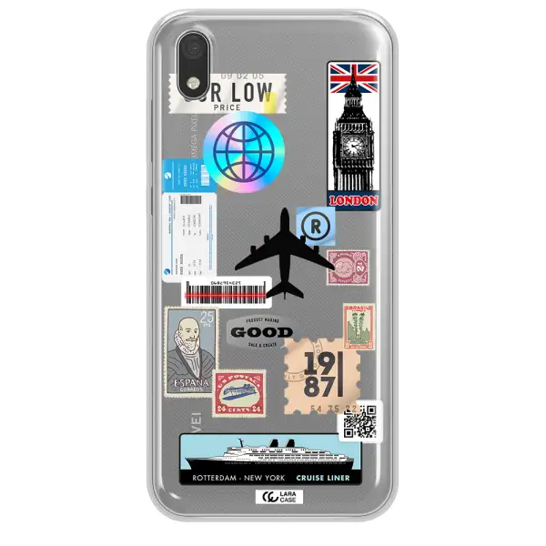 Stamp Stickers Huawei Honor 8S Clear TPU Case