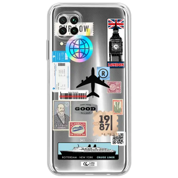 Stamp Stickers Huawei Nova 7I Clear Tpu Case