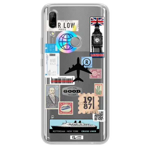 Stamp Stickers Huawei P Smart Z Clear TPU Case