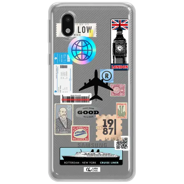 Stamp Stickers Samsung A01 Core Clear Tpu Case