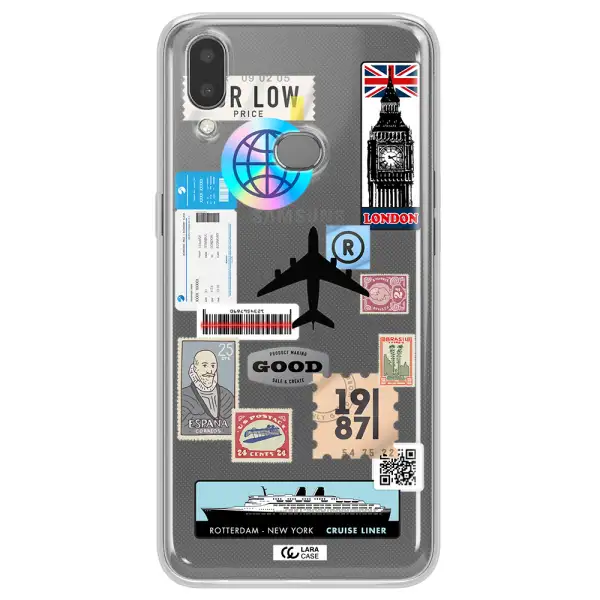 Stamp Stickers Samsung A10S Clear TPU Case