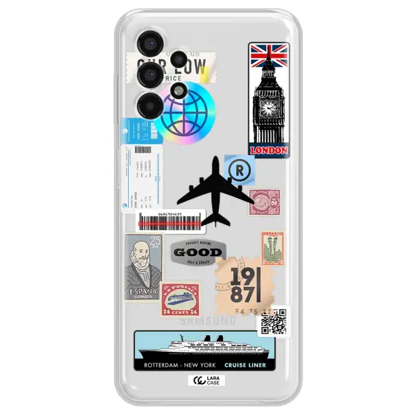 Stamp Stickers Samsung A13 4g Clear TPU Case