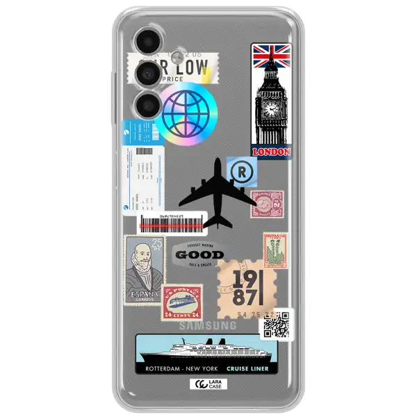 Stamp Stickers Samsung A13 5G Clear Tpu Case