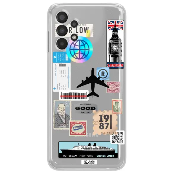 Stamp Stickers Samsung A13 Clear TPU Case