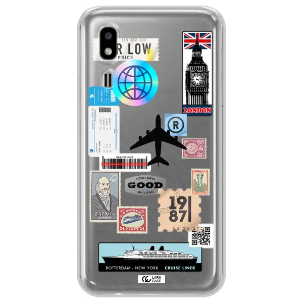 Stamp Stickers Samsung A2 Core Clear TPU Case