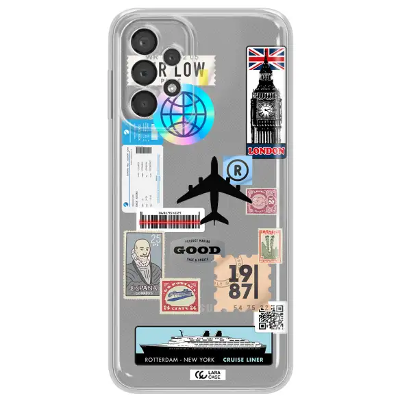 Stamp Stickers Samsung A23 5G Clear Tpu Case