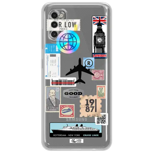 Stamp Stickers Samsung A41 Clear Tpu Case