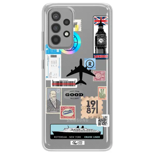 Stamp Stickers Samsung A52 Clear TPU Case