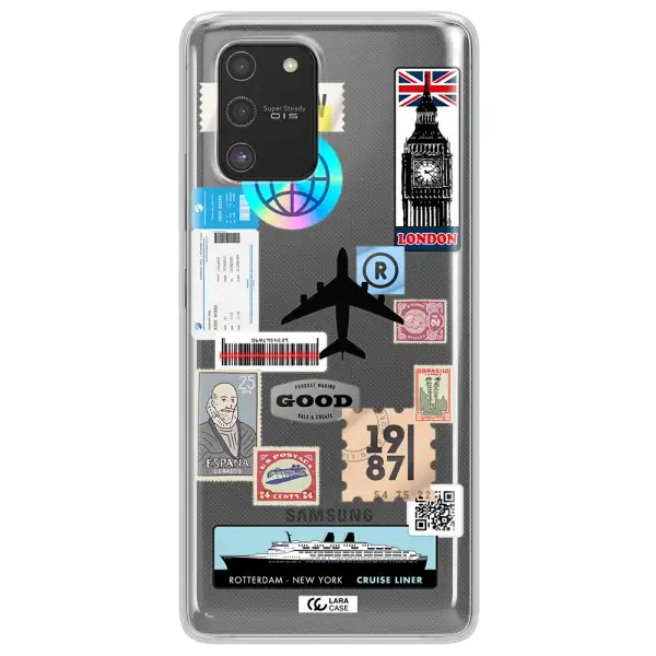 Stamp Stickers Samsung S10 Lite Clear TPU Case