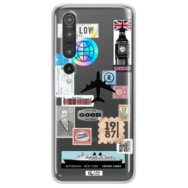 Stamp Stickers Xiaomi Mi 10 Pro Clear TPU Case
