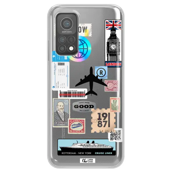 Stamp Stickers Xiaomi Mi 10 T Pro Clear TPU Case