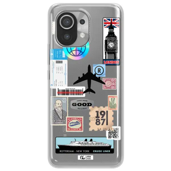 Stamp Stickers Xiaomi Mi 11 Clear TPU Case