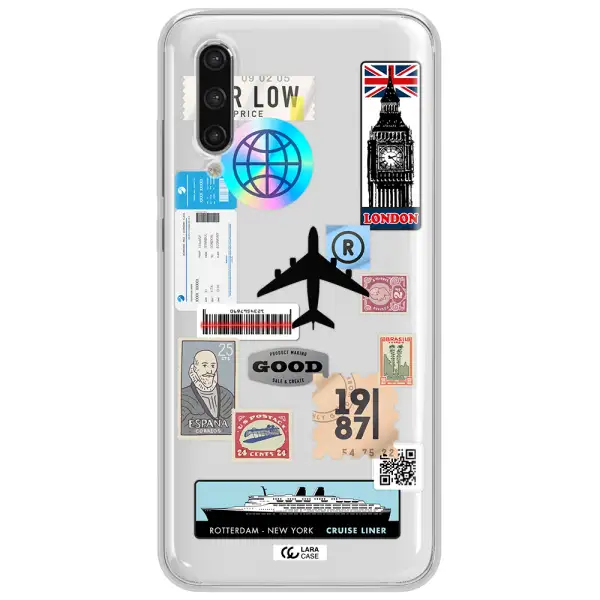 Stamp Stickers Xiaomi Mi 9 Lite Clear Tpu Case