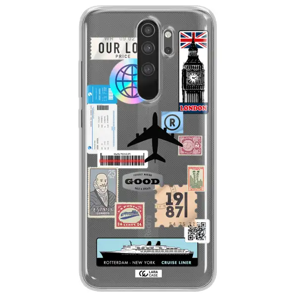 Stamp Stickers Xiaomi Note 8 Pro Clear TPU Case
