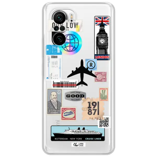 Stamp Stickers Xiaomi Poco F3 Clear Tpu Case
