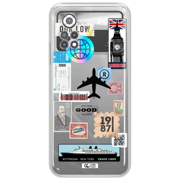 Stamp Stickers Xiaomi Poco X4 Pro Clear TPU Case