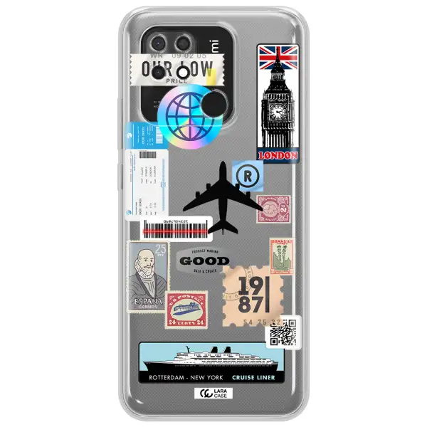 Stamp Stickers Xiaomi Redmi 10C Clear TPU Case