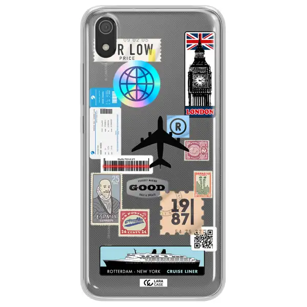 Stamp Stickers Xiaomi Redmi 7A Clear TPU Case
