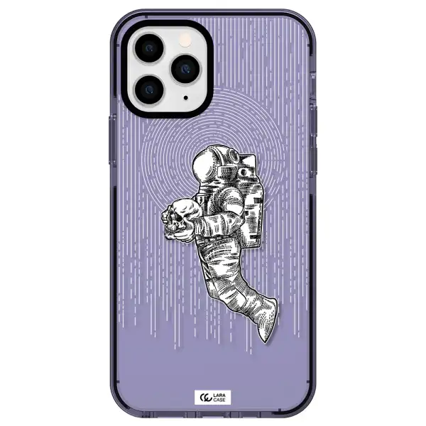 Astronaut Holding A Skull Apple iPhone 11 pro impact Lilac Case